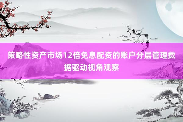 策略性资产市场12倍免息配资的账户分层管理数据驱动视角观察