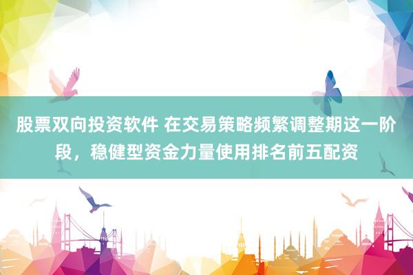 股票双向投资软件 在交易策略频繁调整期这一阶段，稳健型资金力量使用排名前五配资