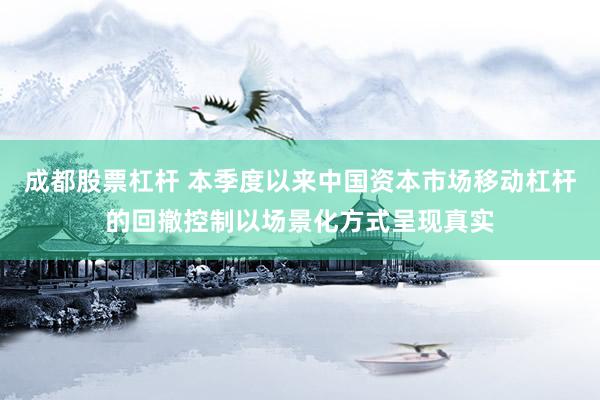 成都股票杠杆 本季度以来中国资本市场移动杠杆的回撤控制以场景化方式呈现真实