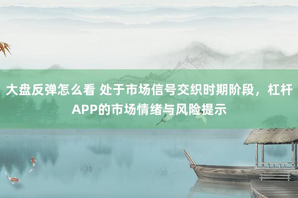 大盘反弹怎么看 处于市场信号交织时期阶段，杠杆APP的市场情绪与风险提示